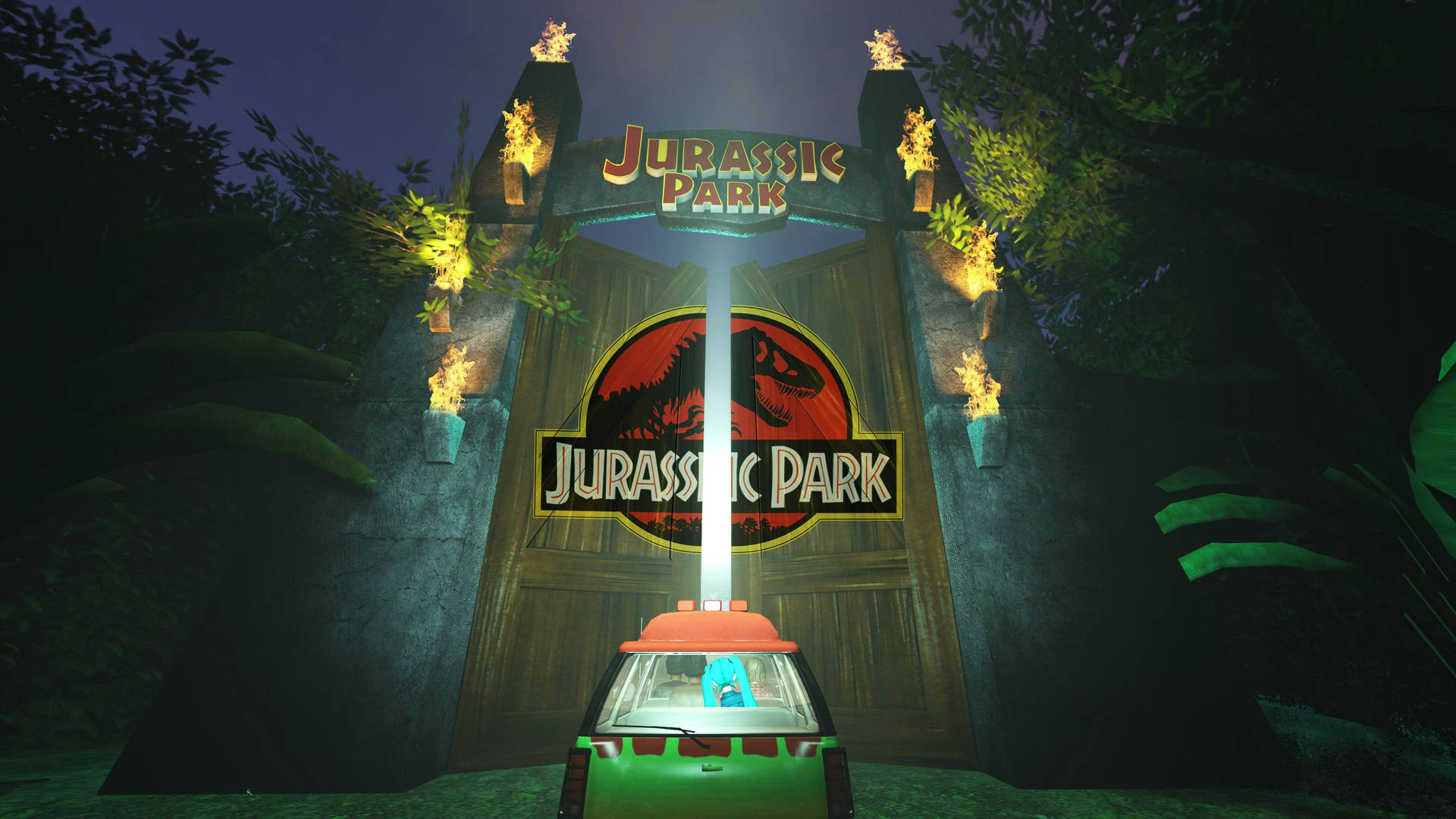 Jurassic Park 3D Game Wallpaper