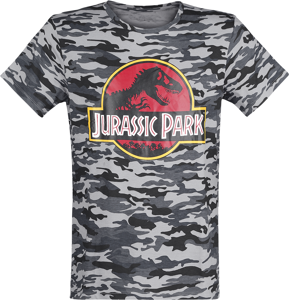 Jurassic Park Logo Camouflage Tshirt PNG