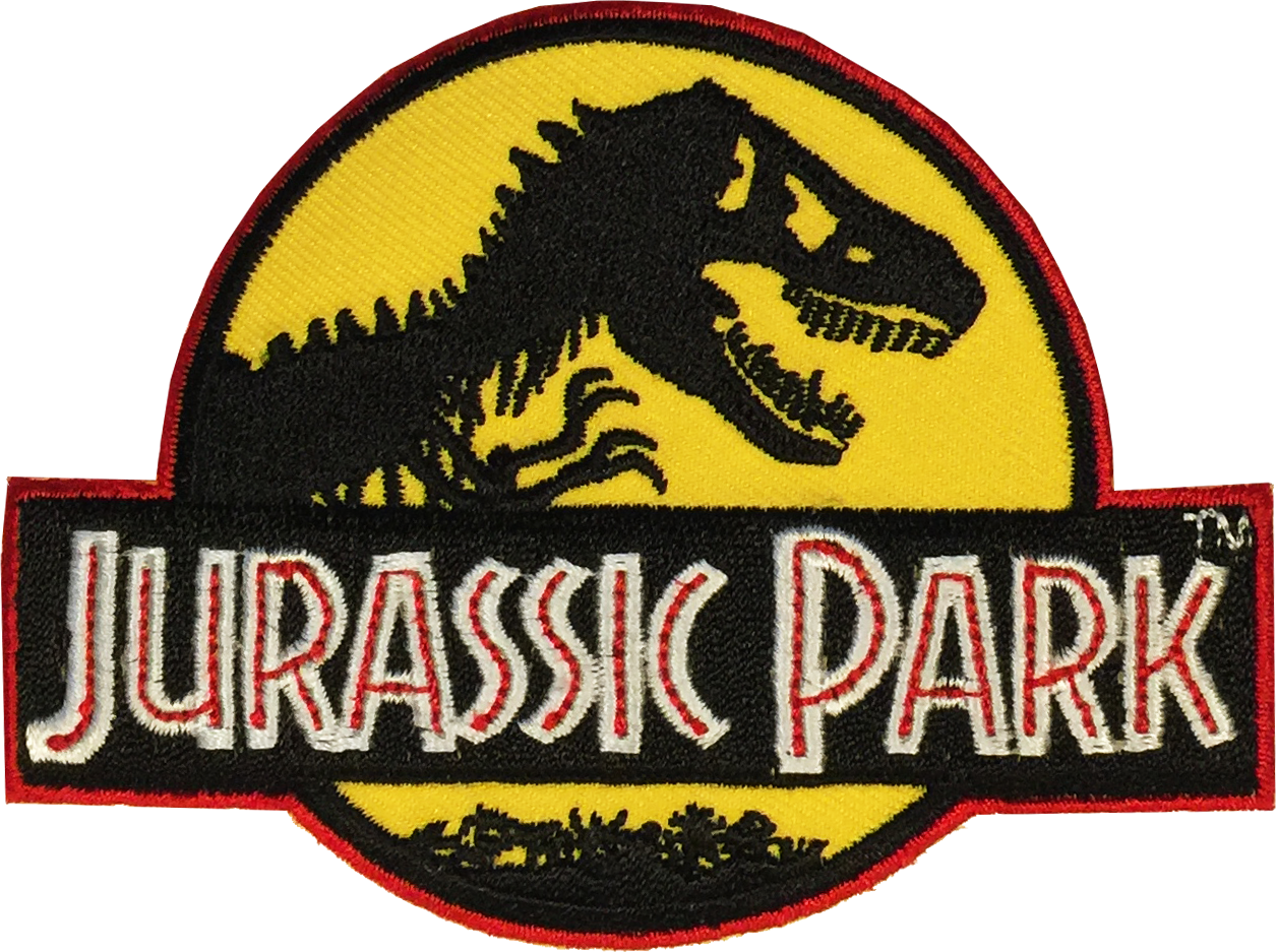 Jurassic Park Logo Embroidered Patch PNG