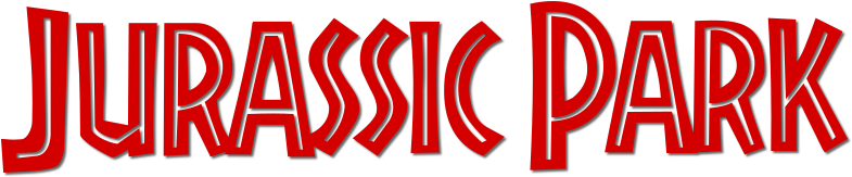 Jurassic Park Logo Red Text PNG