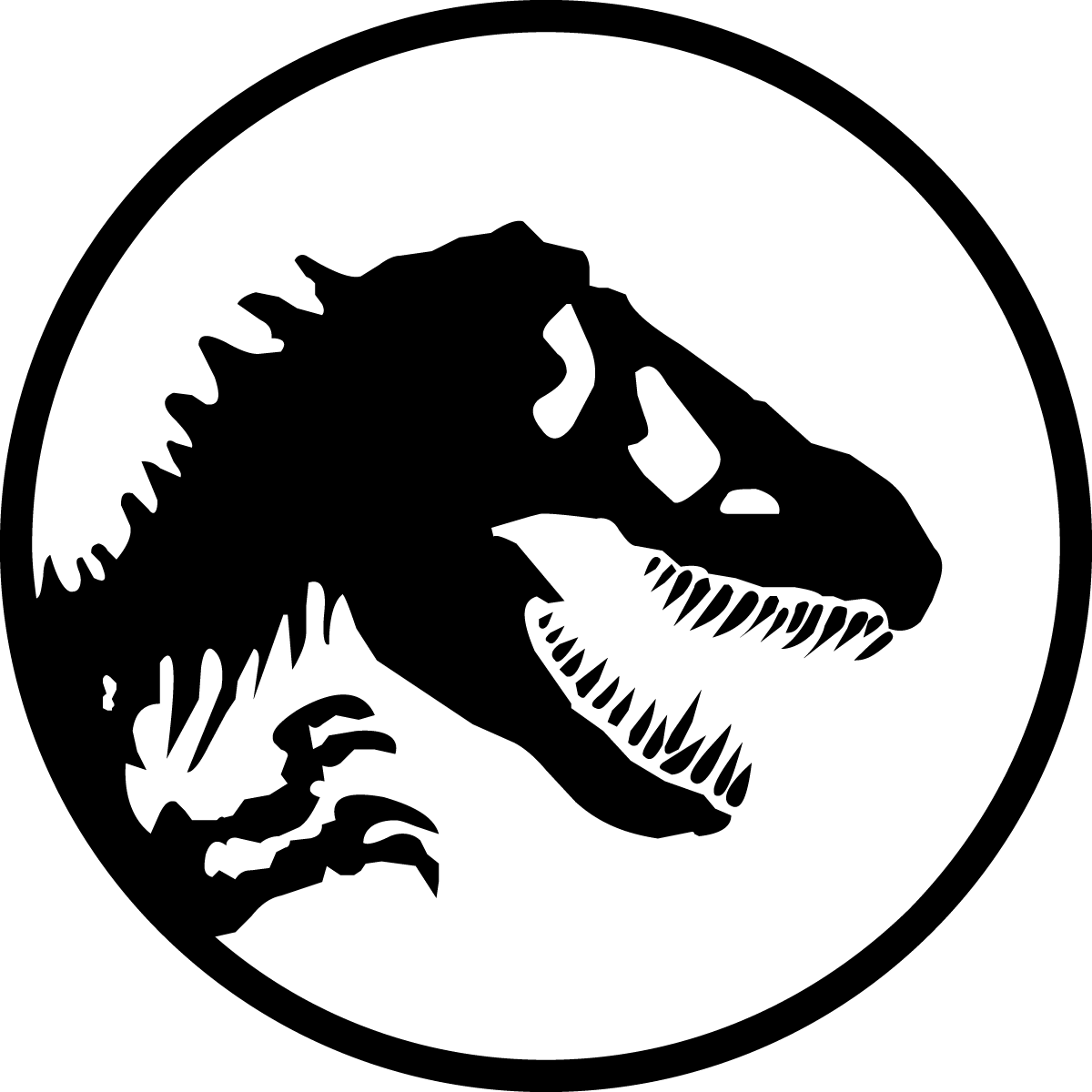 Jurassic Park Logo Silhouette PNG