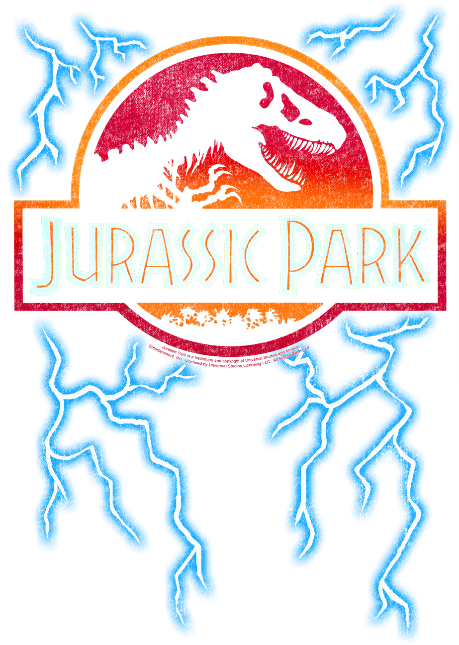 Jurassic Park Logowith Dinosaur Silhouette PNG