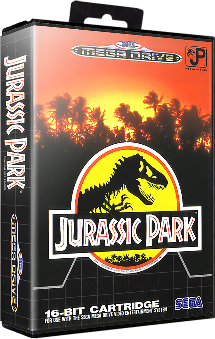 Jurassic Park Sega Mega Drive Game Cartridge PNG