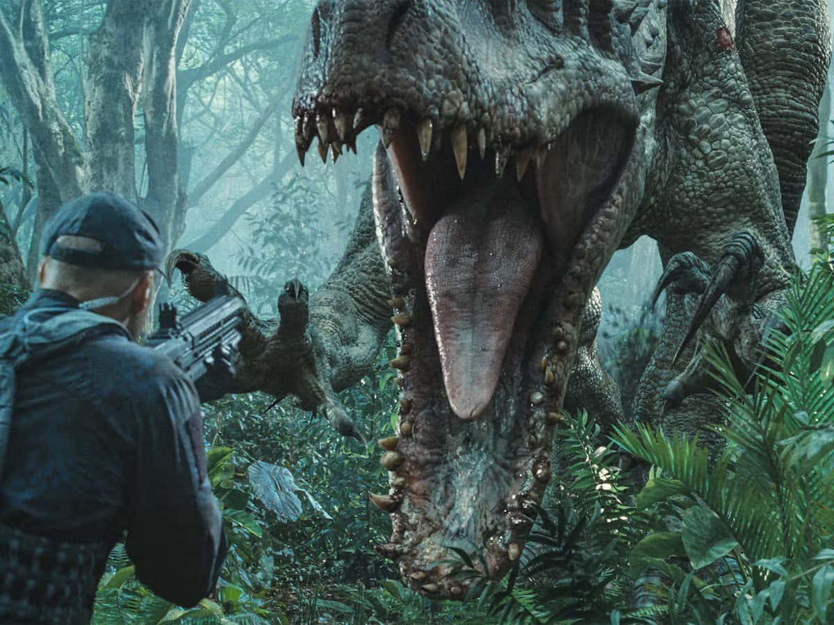 Spüredie Kraft Des Tyrannosaurus Rex In Jurassic World