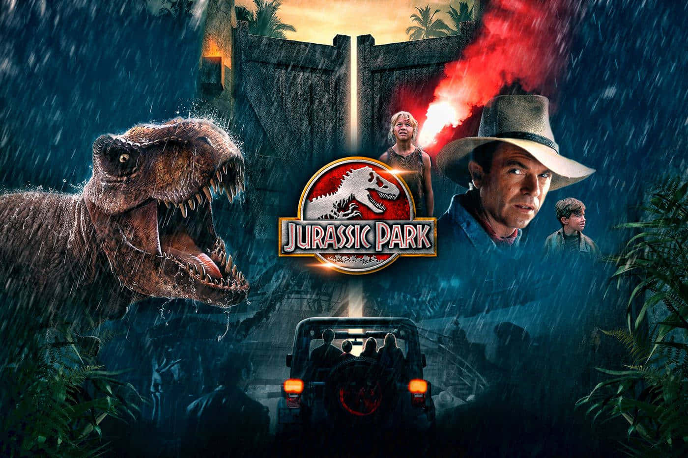 Dinosauriersind Allgegenwärtig In Der Welt Von Jurassic Park.