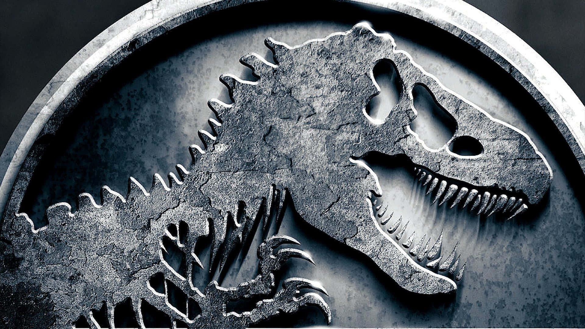 Logodel T-rex Di Jurassic Park