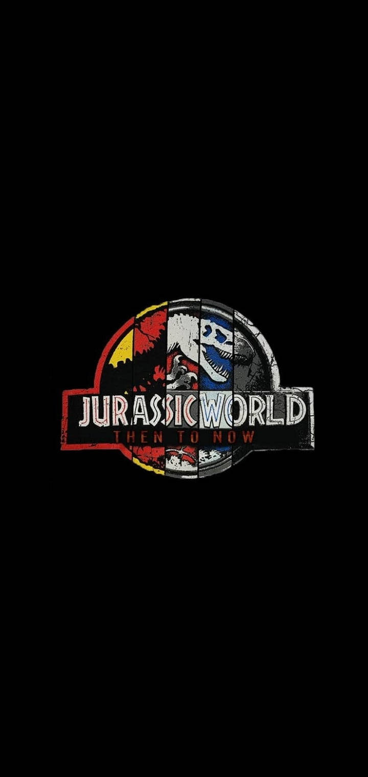 Jurassicworld Svart Logo. Wallpaper