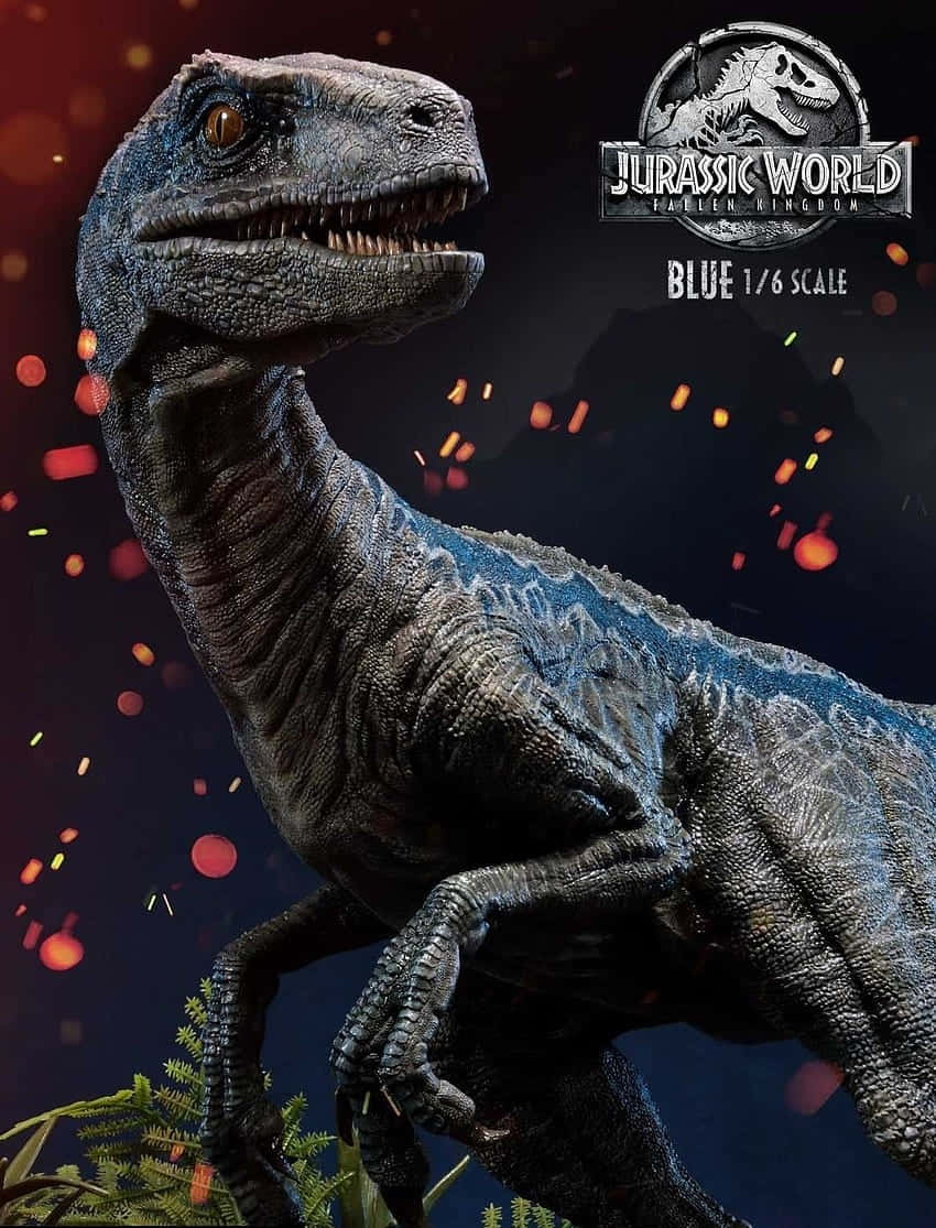 Jurassic World Blue Velociraptor Model Wallpaper