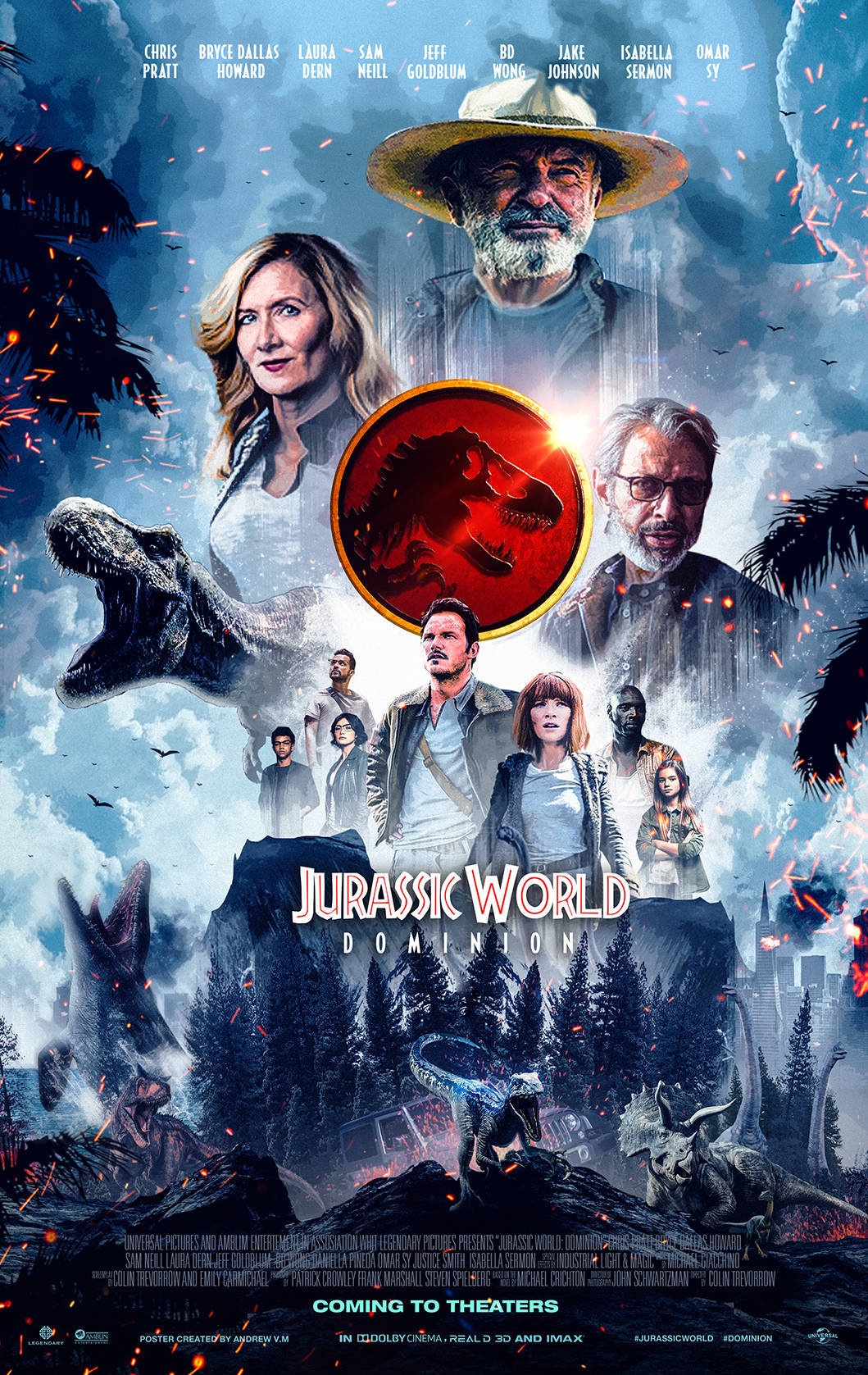 Jurassic World Dominion Icy-Themed Poster Wallpaper