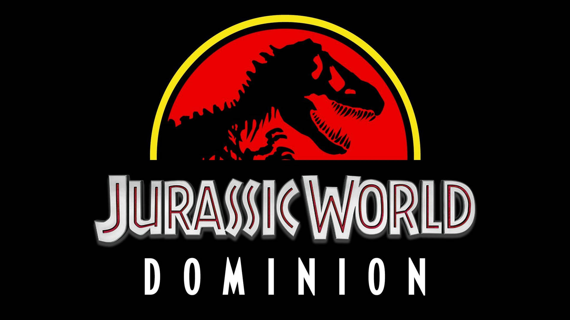 Jurassic World Dominion Red And Black Wallpaper