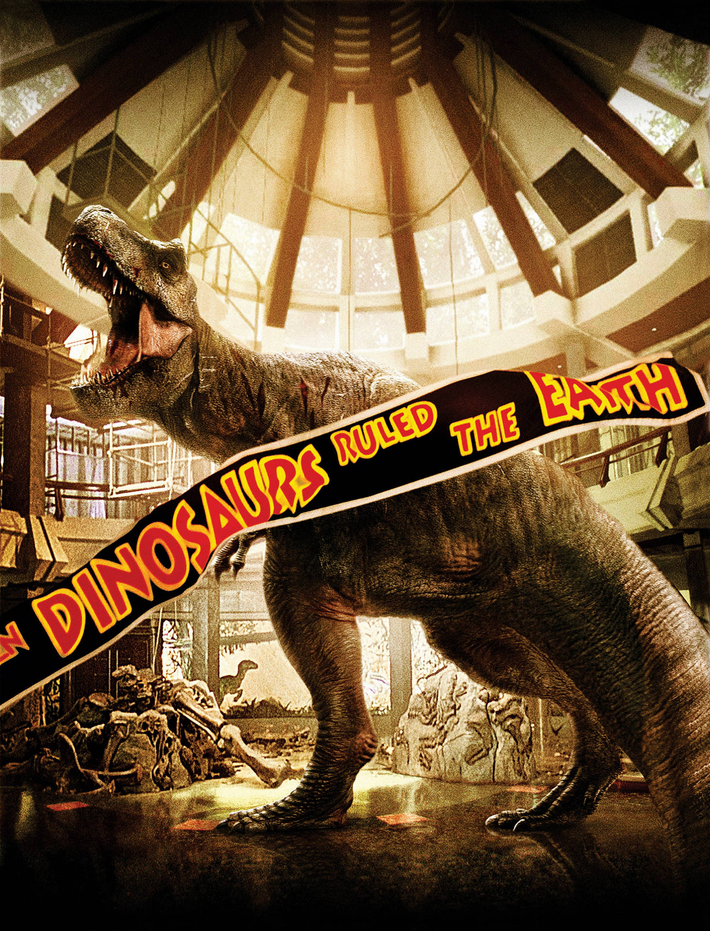 Jurassic World In Museum Wallpaper