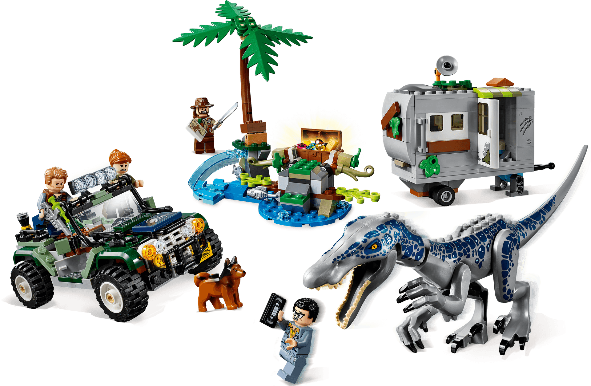 Jurassic World Lego Adventure Set PNG