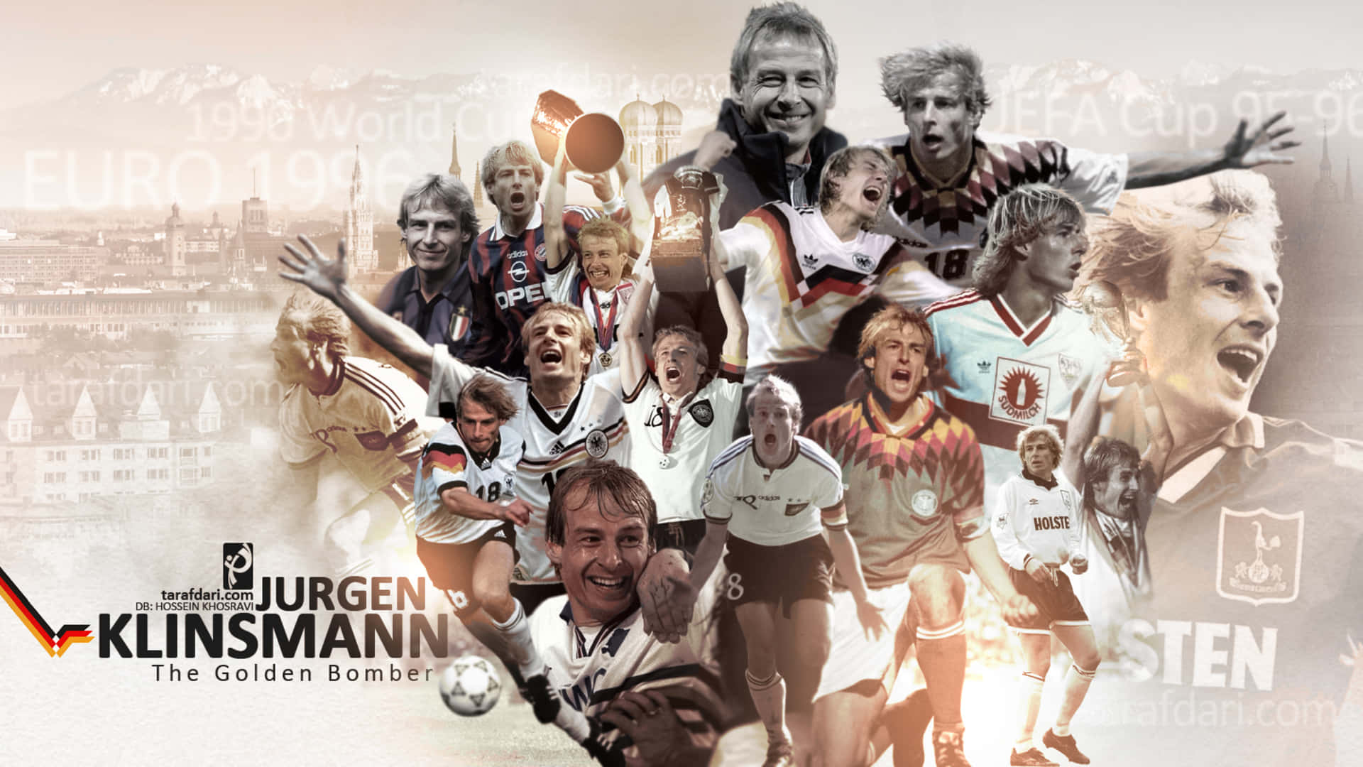 The Golden Bomber, Jurgen Klinsmann in Action Wallpaper