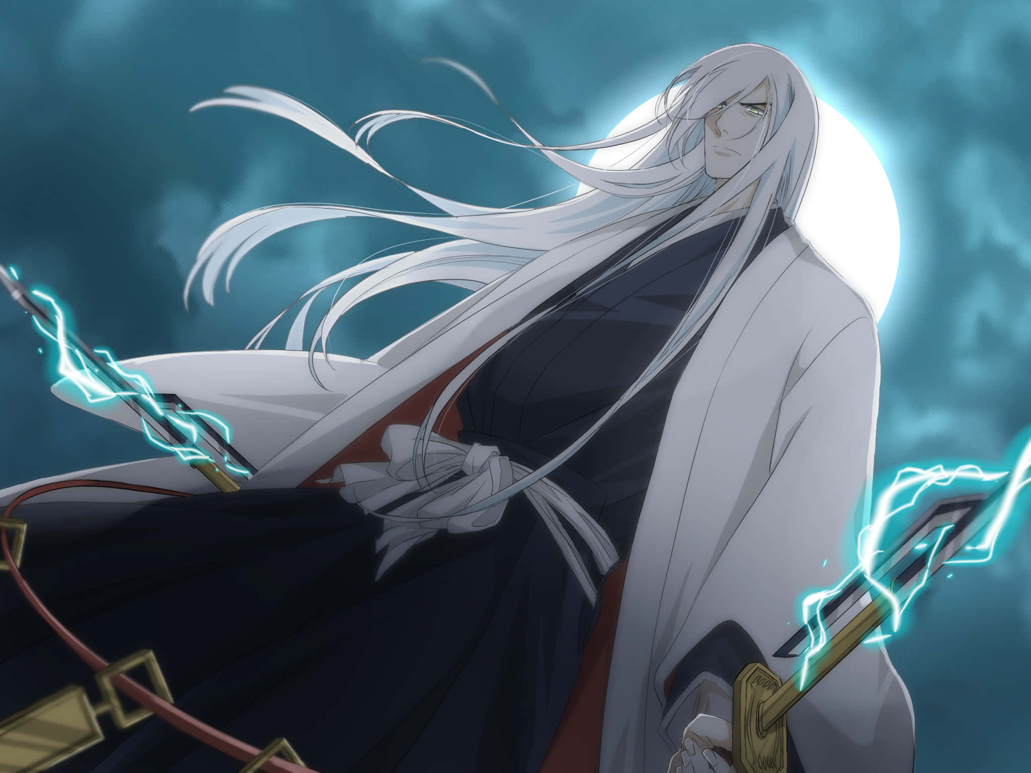 Jushiro Ukitake, a powerful Soul Reaper from Bleach Wallpaper