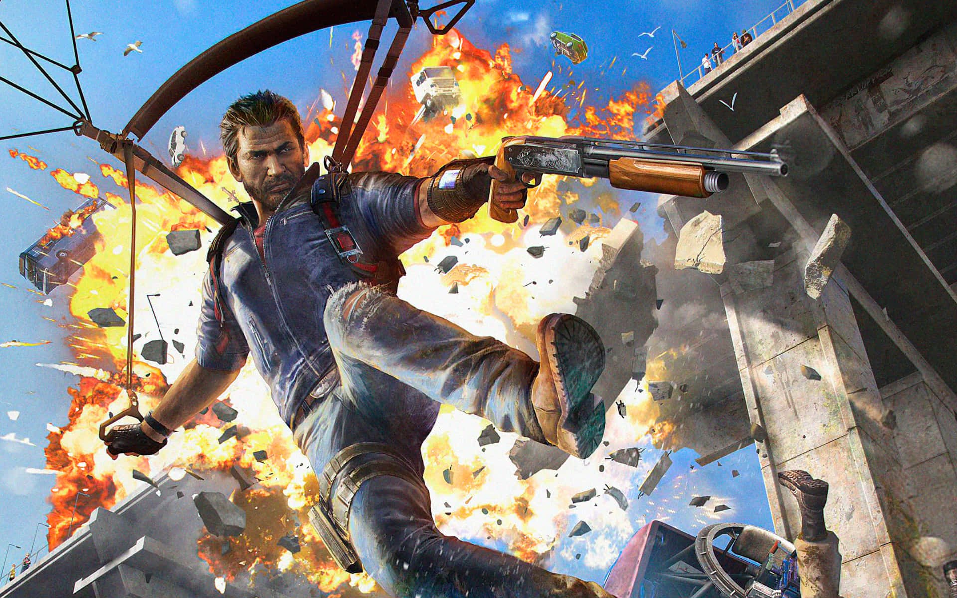 Just Cause3 Action Explosion Wallpaper