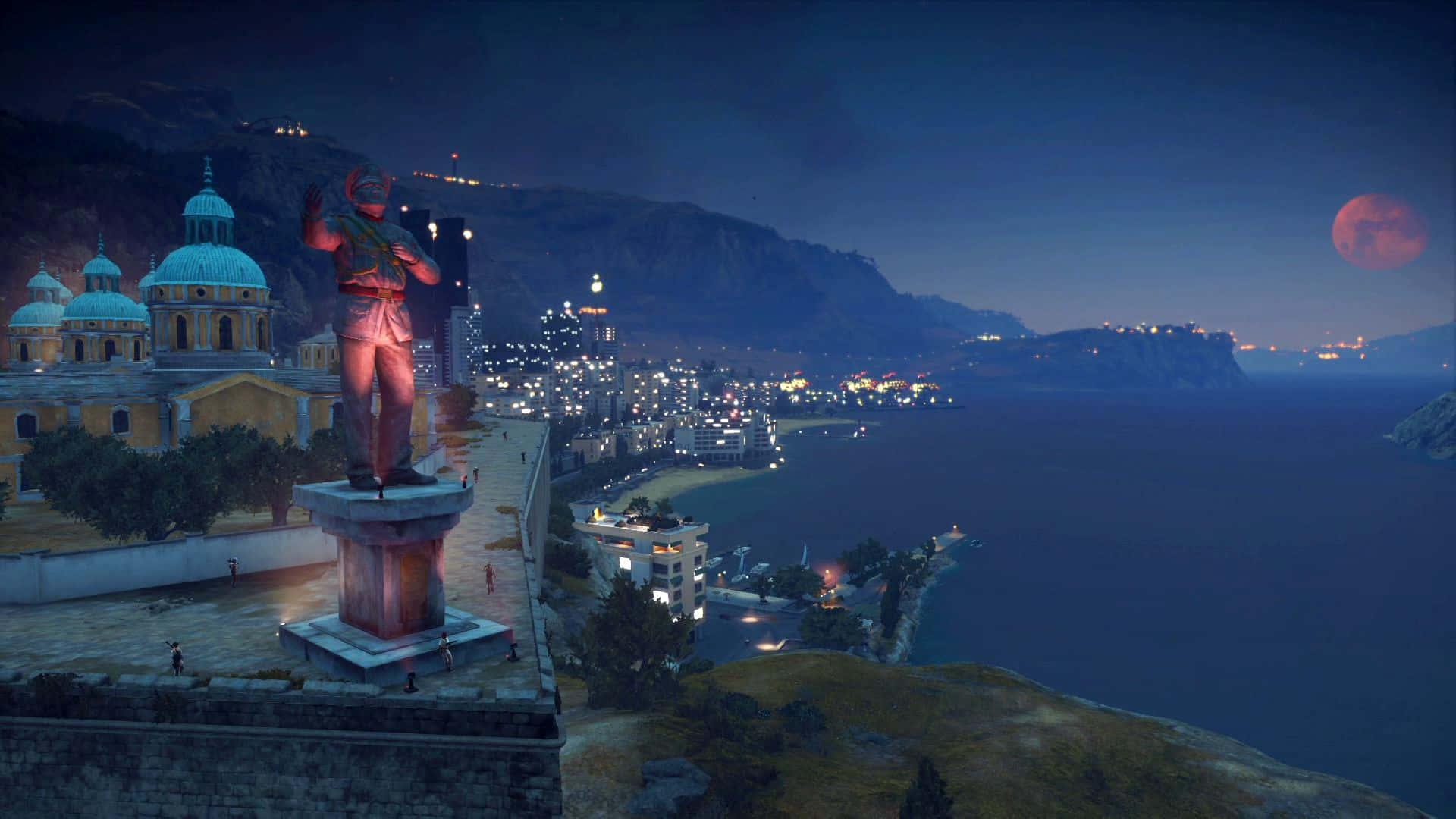 Just Cause3 Medici Coastlineat Night Wallpaper