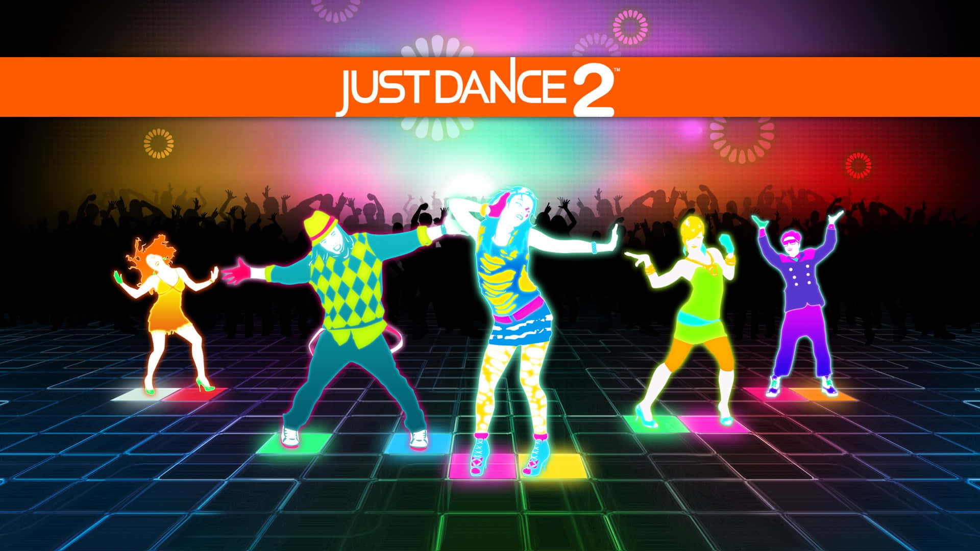 Energetic dancers in Just Dance video game