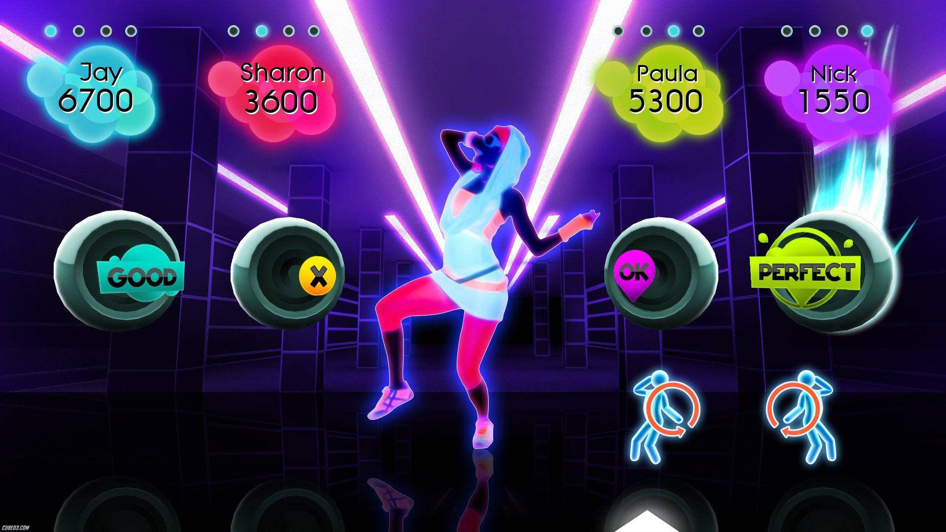 Just Dance 2 Neon Dress And Lights Wallpaper