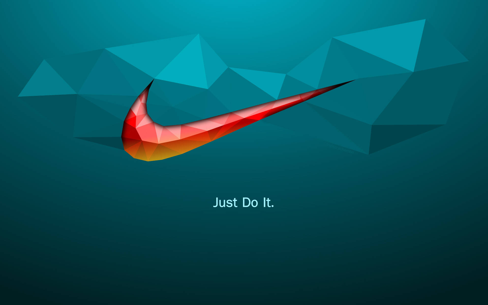 Just Do It And Polygon Nike Wallpaper
