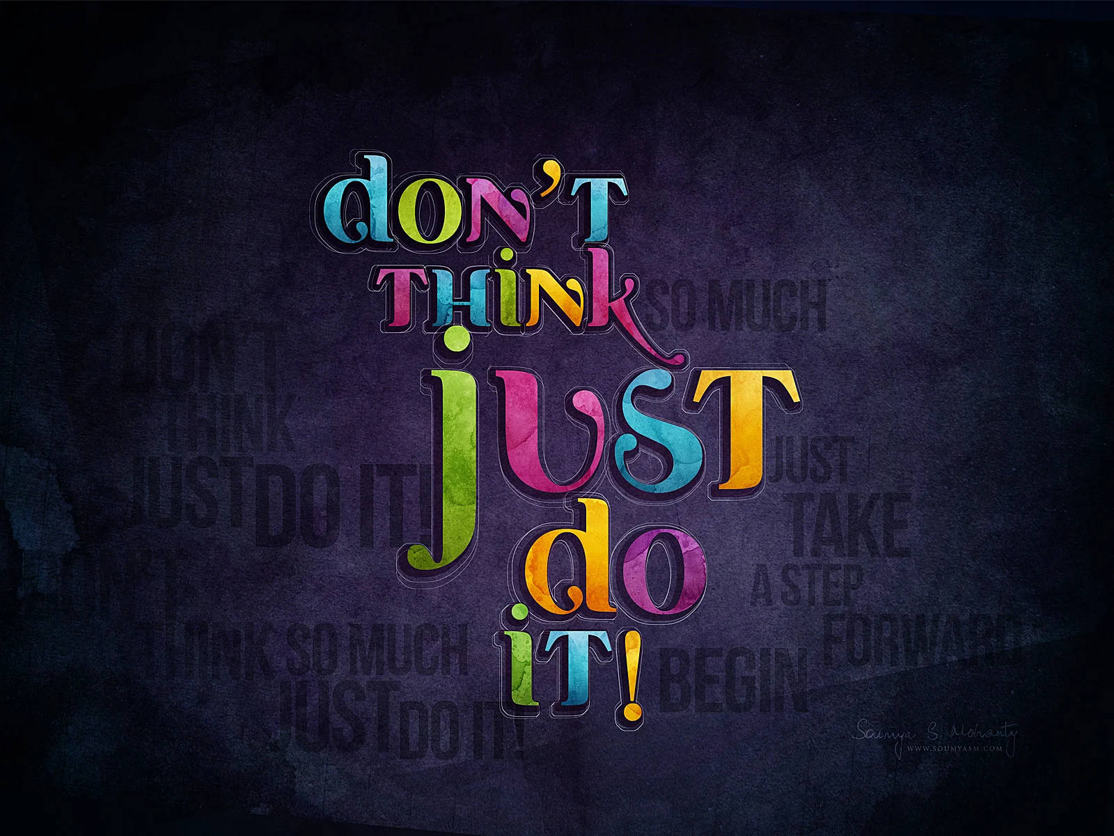 Just Do It Typography Wallpaper