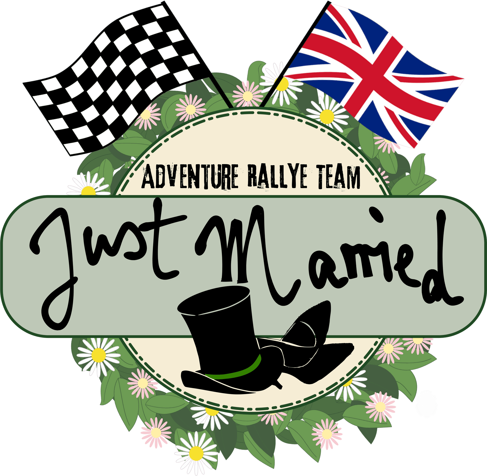 Just Married Adventure Rally Team Graphic PNG