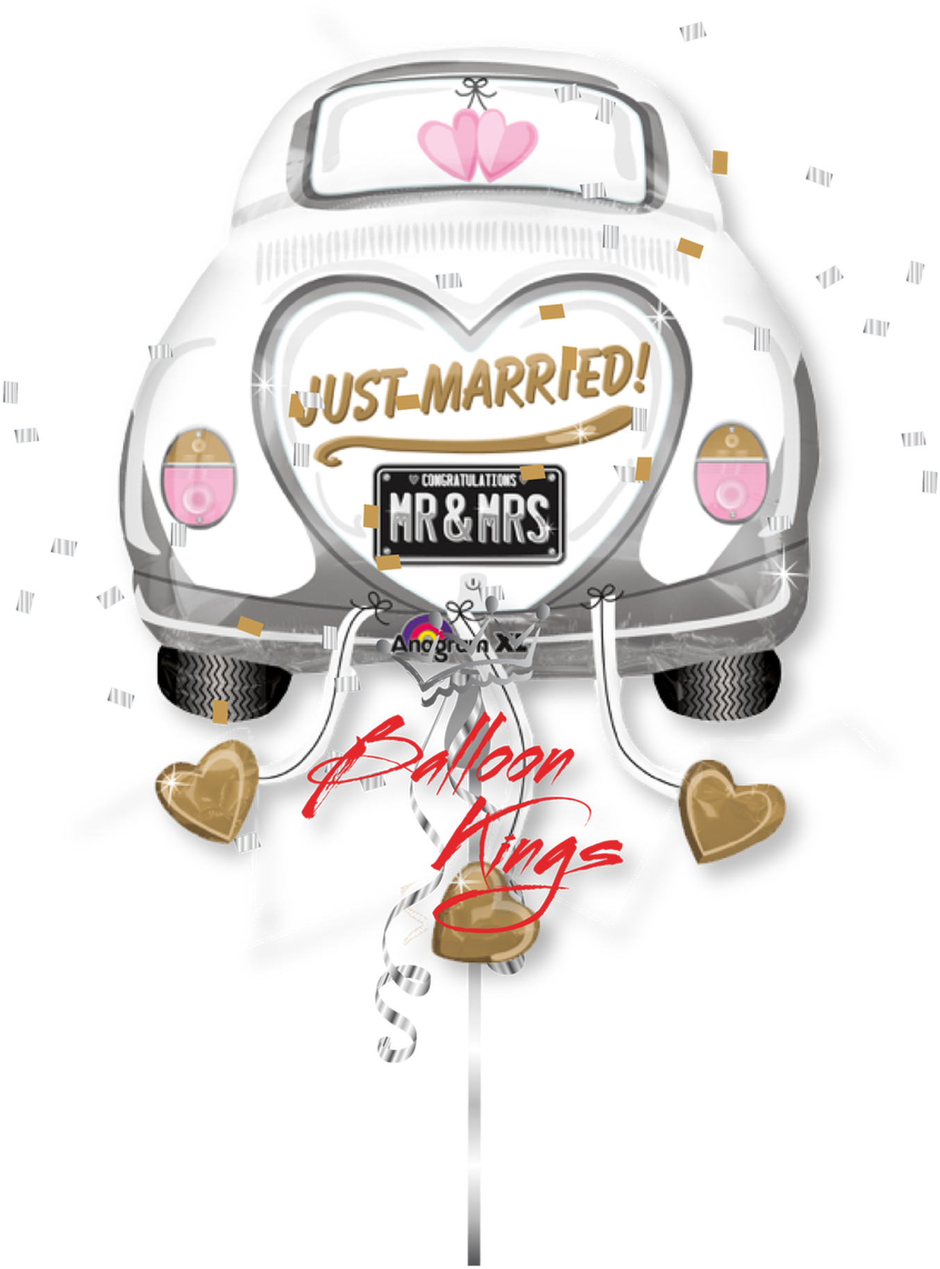 Download Just Married Car Celebration | Wallpapers.com