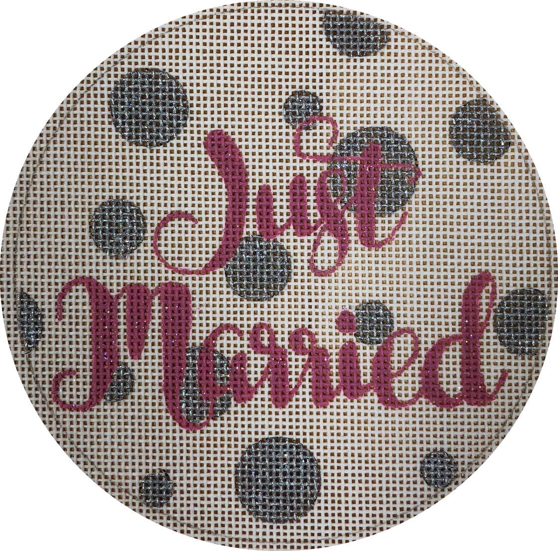 Just Married Cross Stitch Pattern PNG