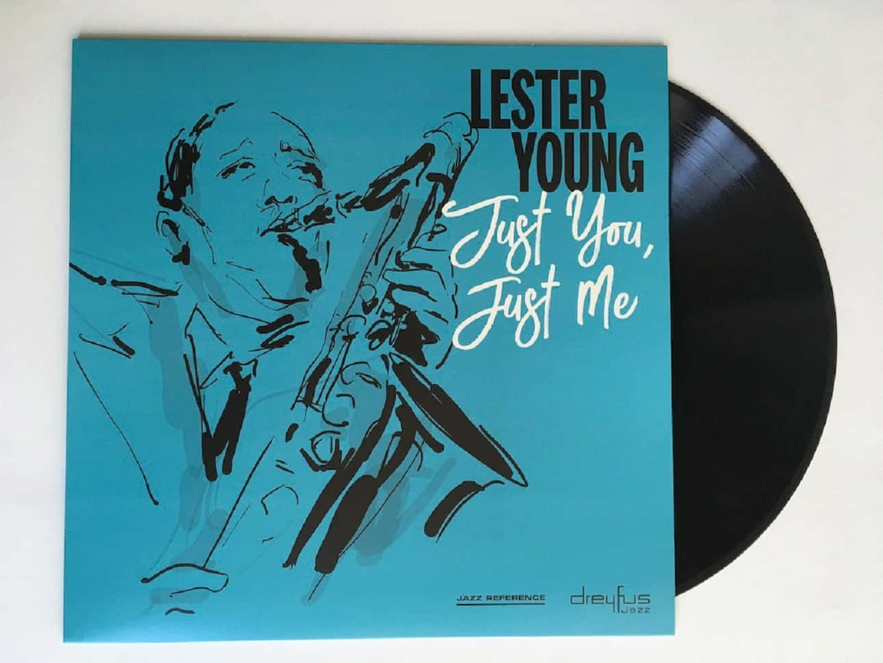 Just You, Just Me By Lester Young Vinyl Record Wallpaper