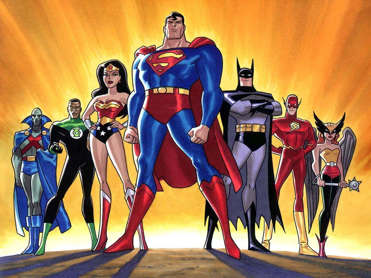 Justice League Heroes United in Battle