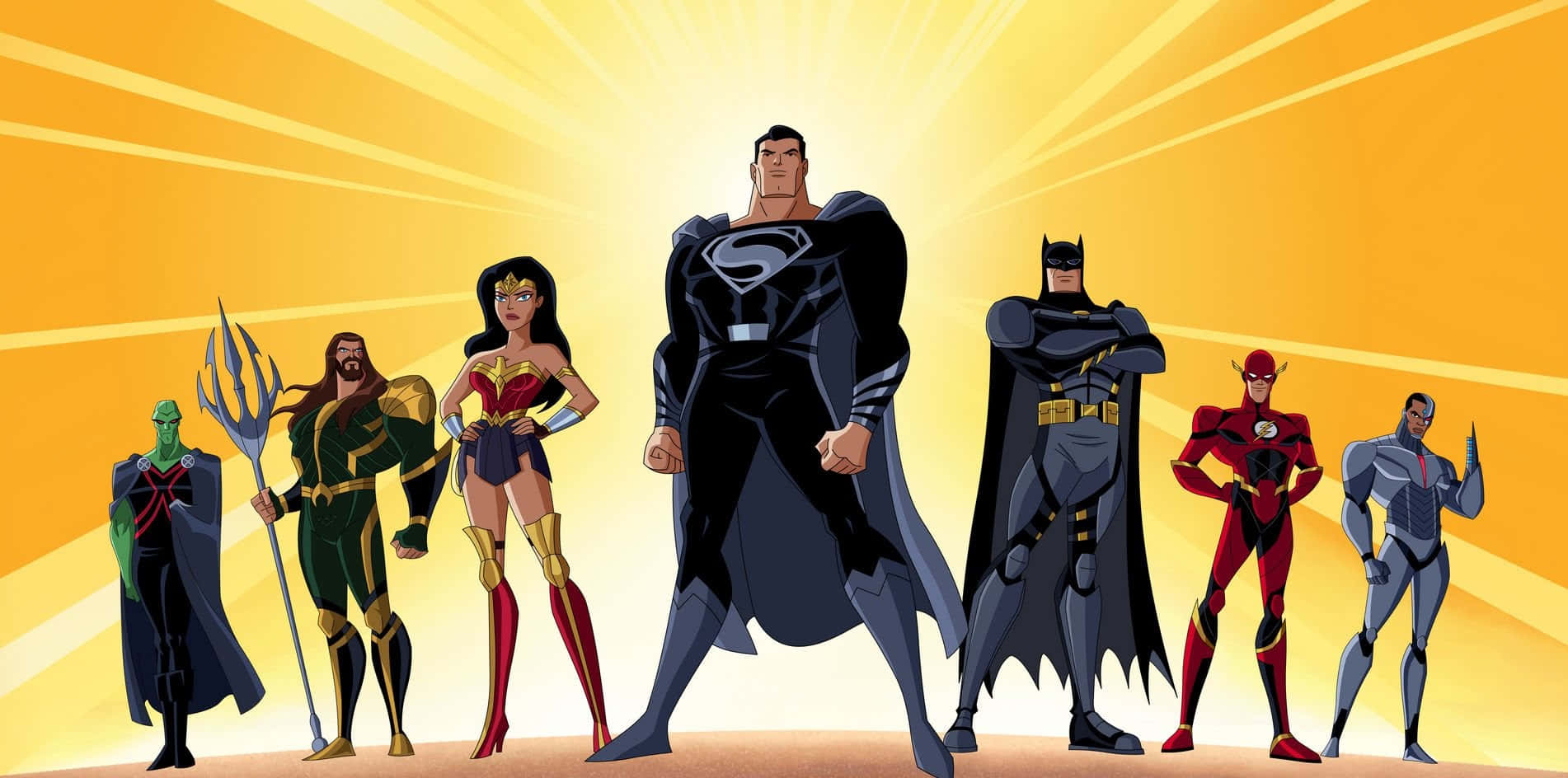 Justice League Heroes Ready for Action