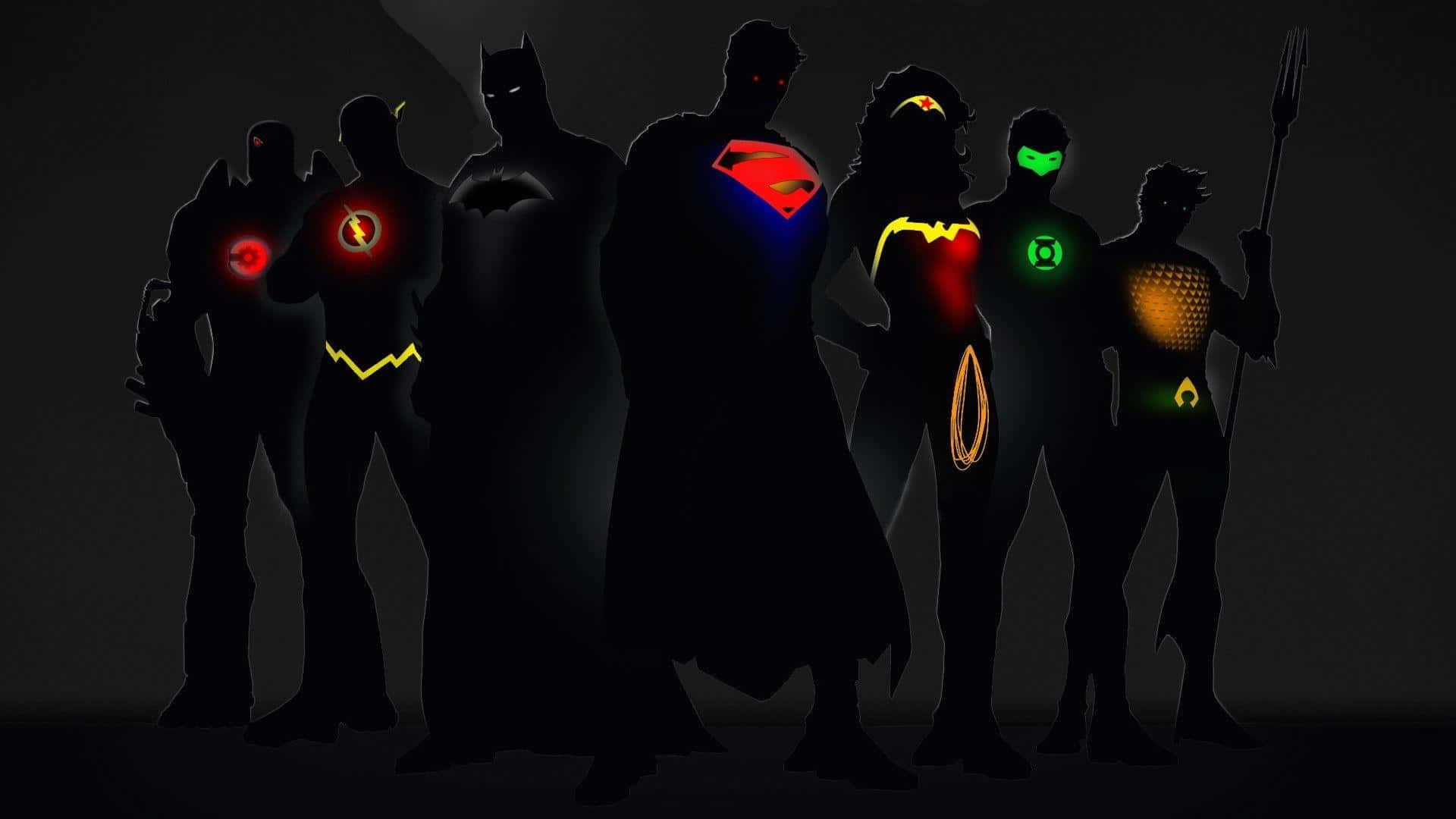 Epic assemble of Justice League superheroes