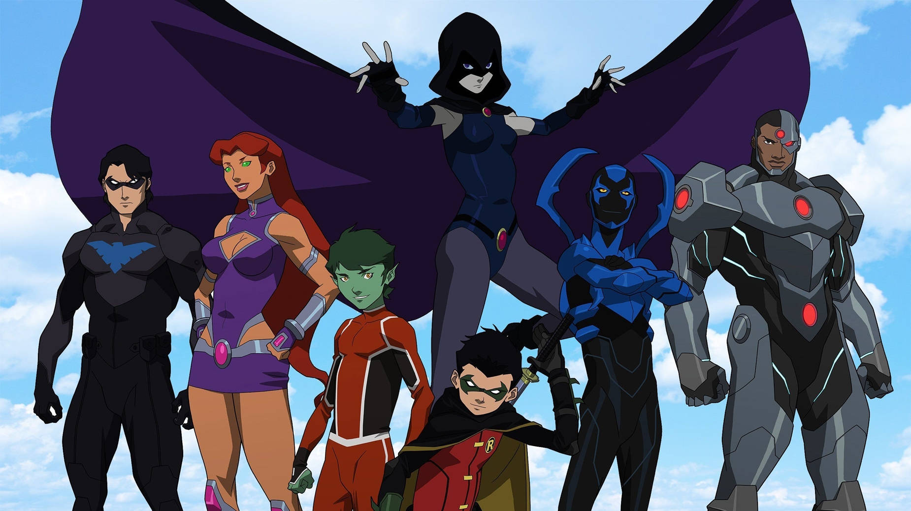 Retfærdighedsligaen og Teen Titans Wallpaper