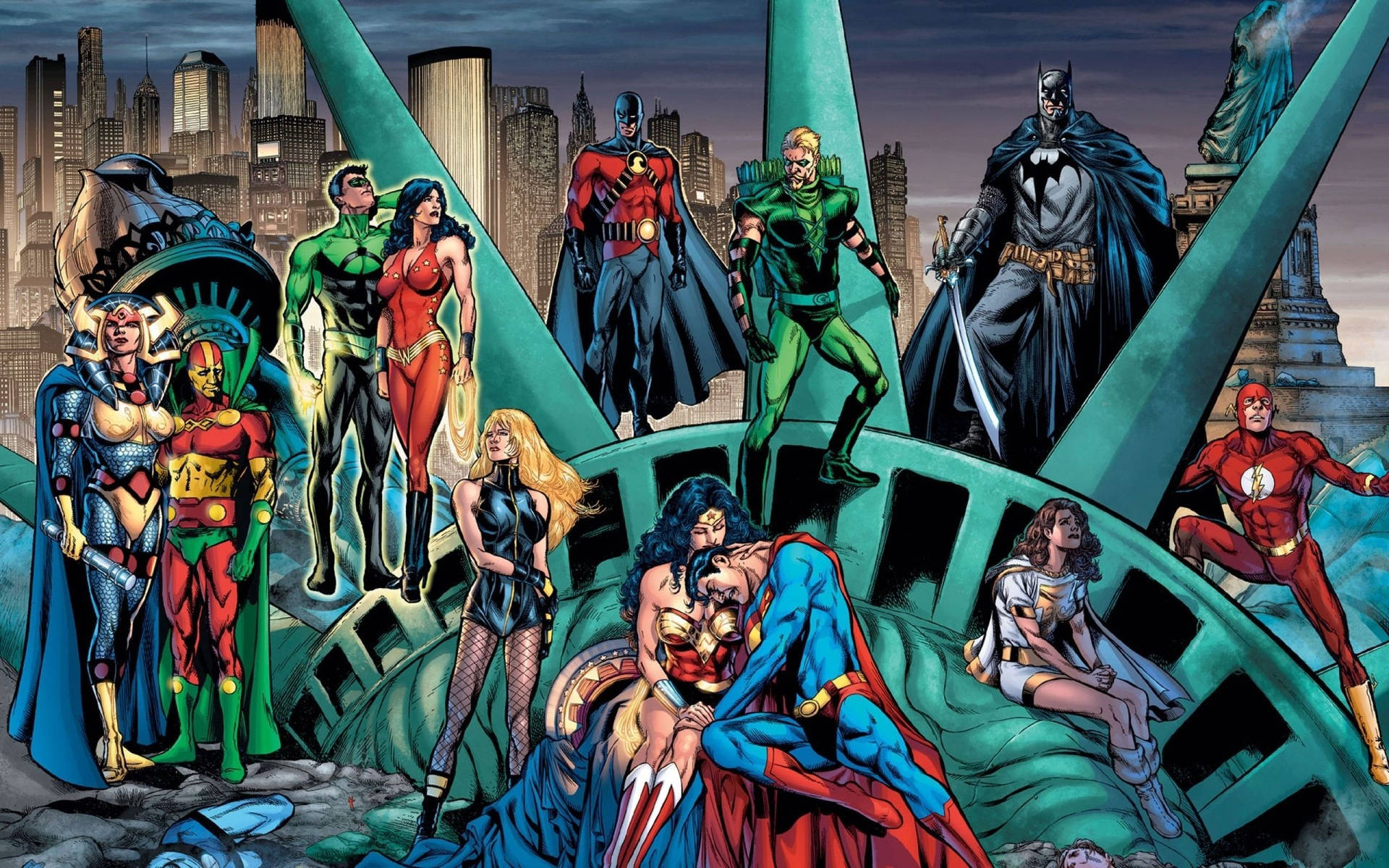 Justice League Comics DC Characters Wallpaper