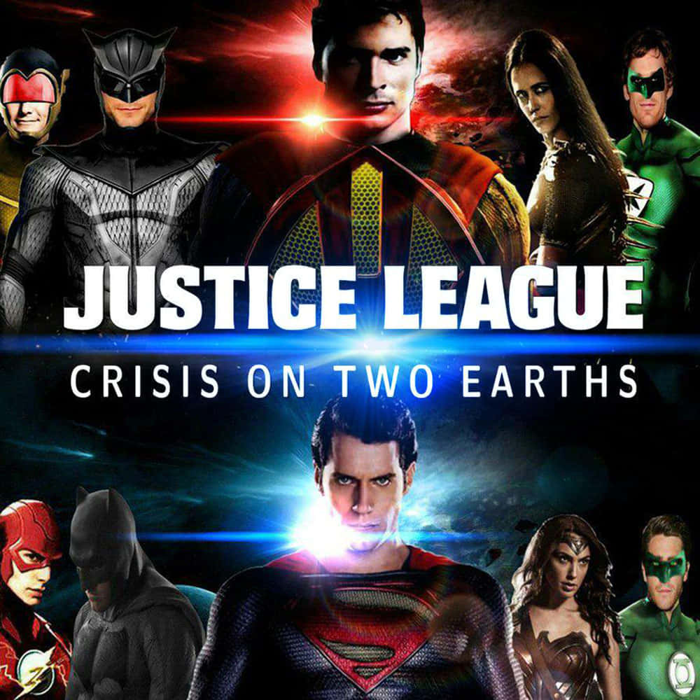 Justice League members confront their evil counterparts from another universe Wallpaper