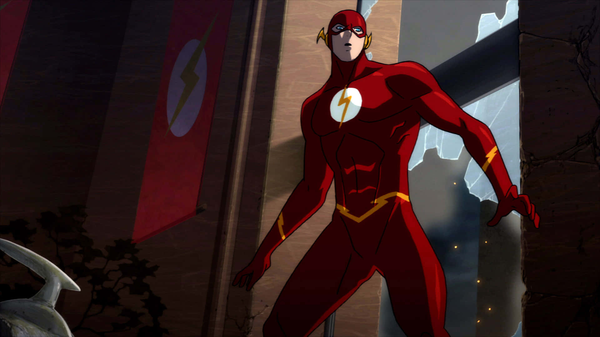 Intense Moment in Justice League: The Flashpoint Paradox Wallpaper