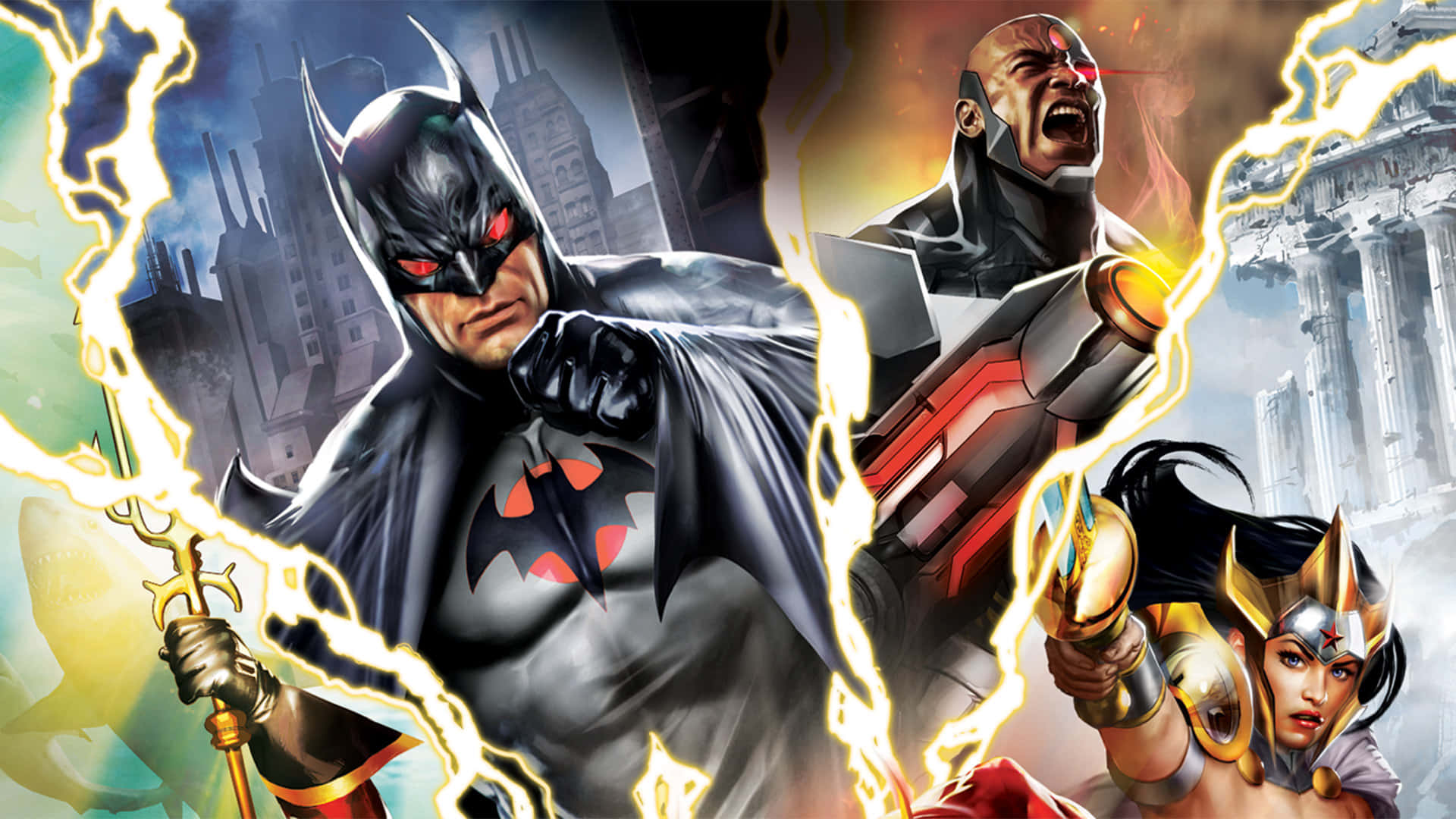 The Flash races against time in Justice League: The Flashpoint Paradox Wallpaper