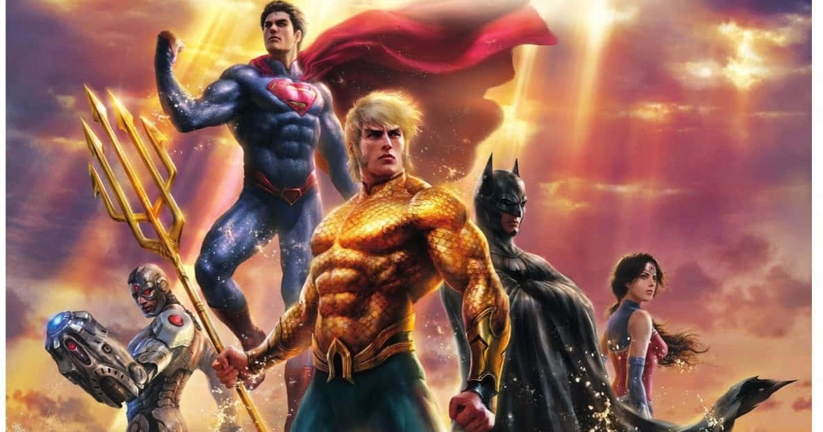Aquaman and the Justice League face a new threat in Throne of Atlantis Wallpaper