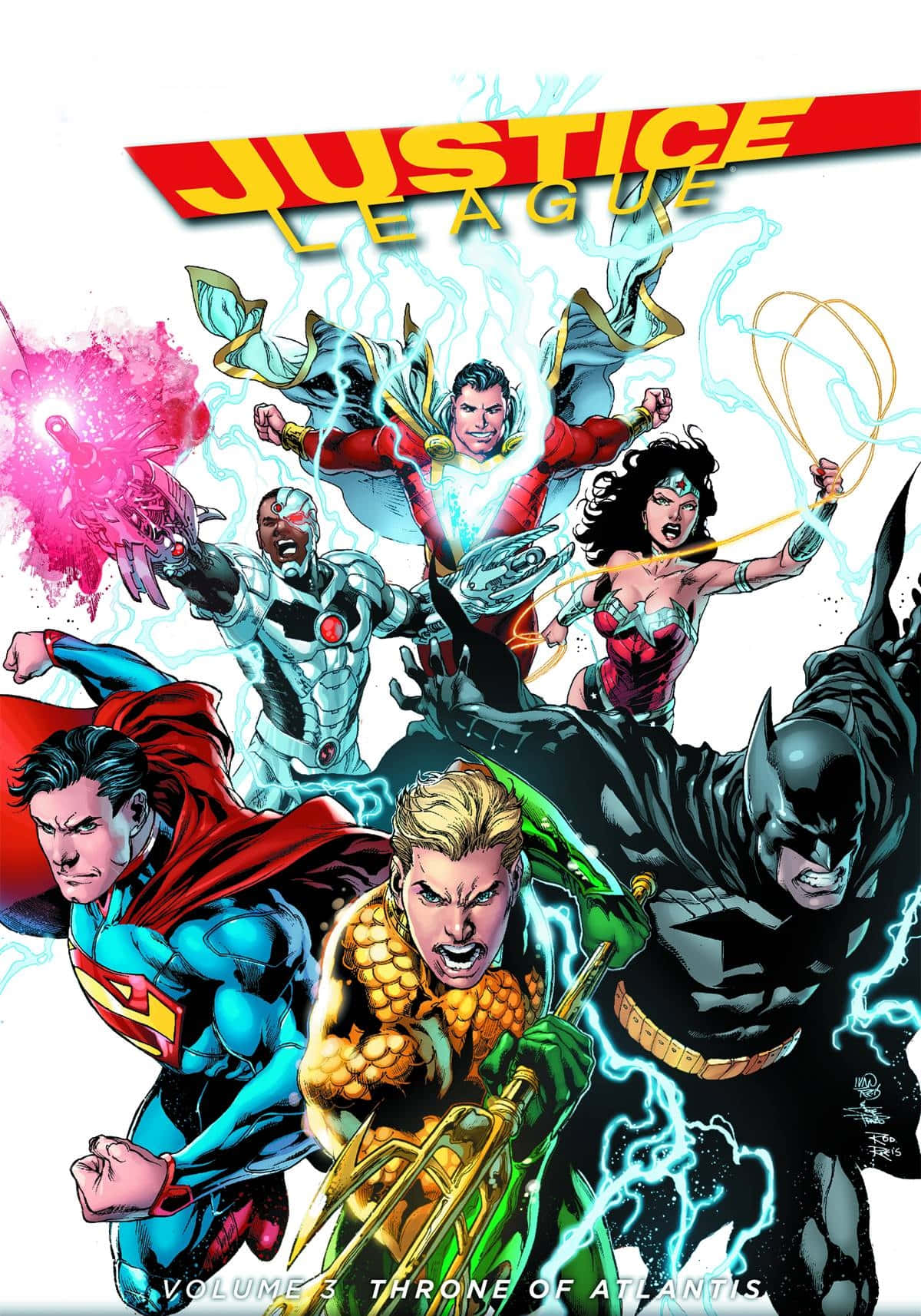 The Justice League unites in Throne of Atlantis Wallpaper