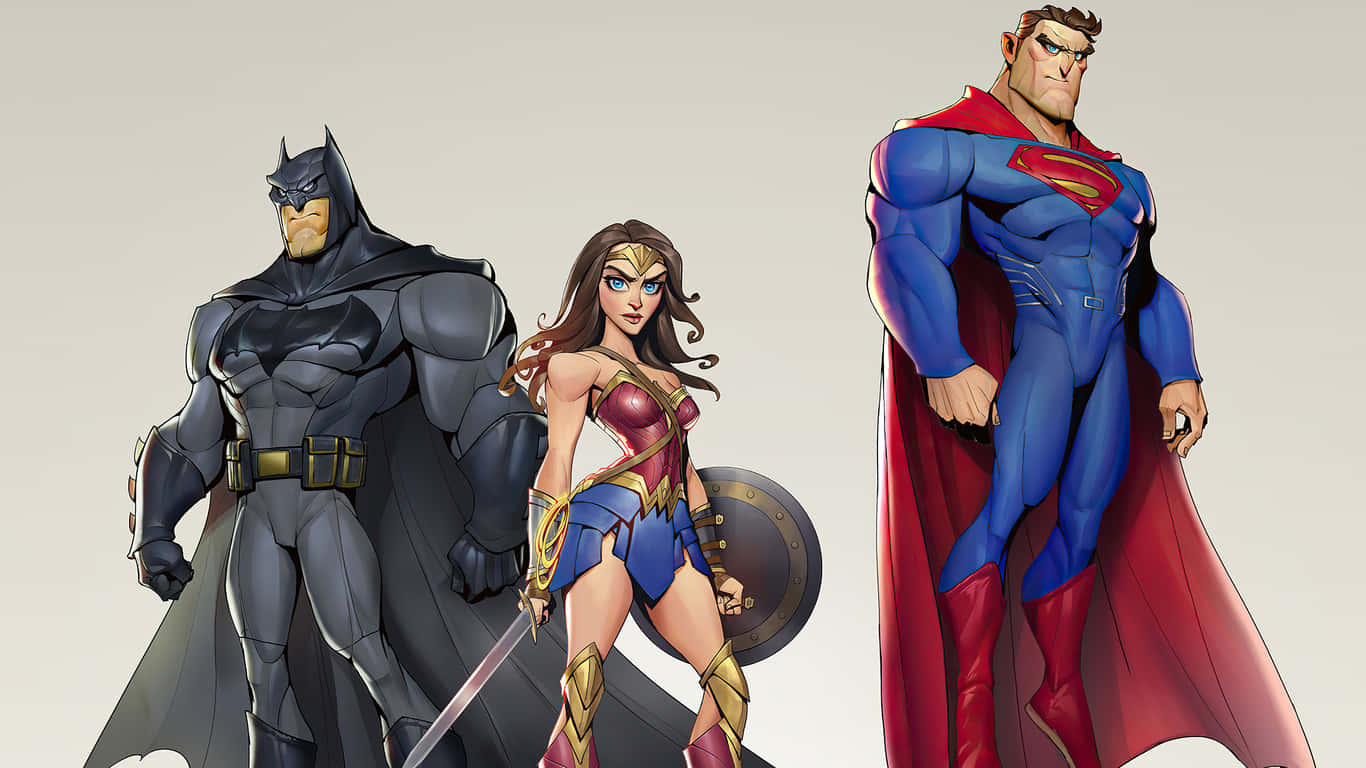 Justice League Unlimited Heroes in Action Wallpaper
