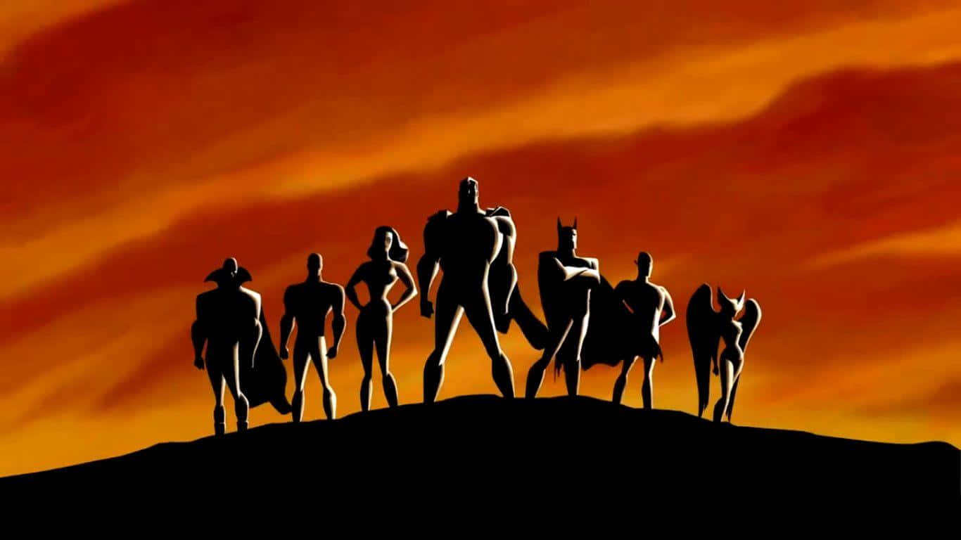 The Justice League United: Heroes Ready to Defend Earth Wallpaper