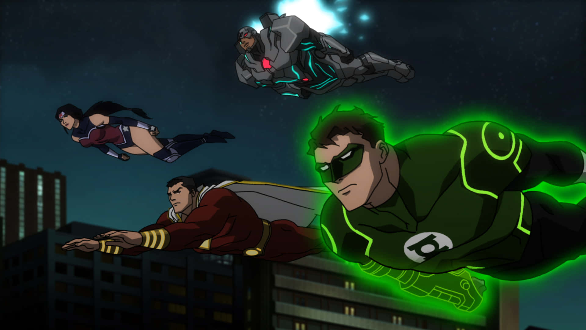 Justice League War - Team of Heroes united for battle Wallpaper