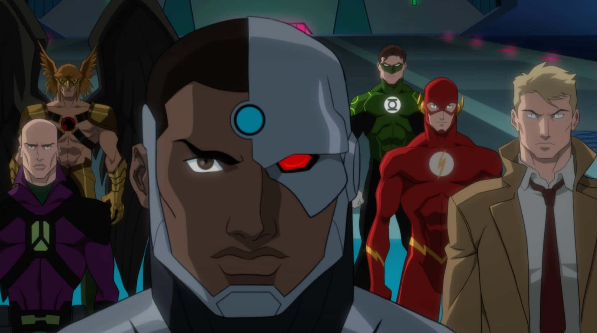 The Justice League Battles Darkseid Wallpaper