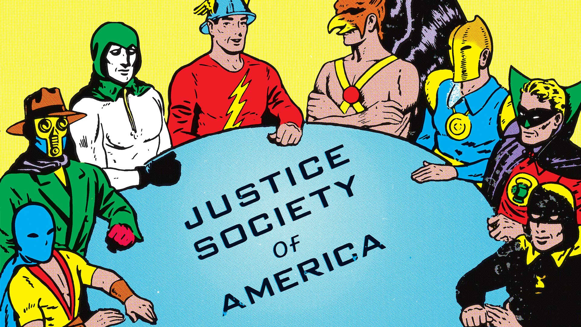 Justicesociety Of America All-star Omslag. Wallpaper