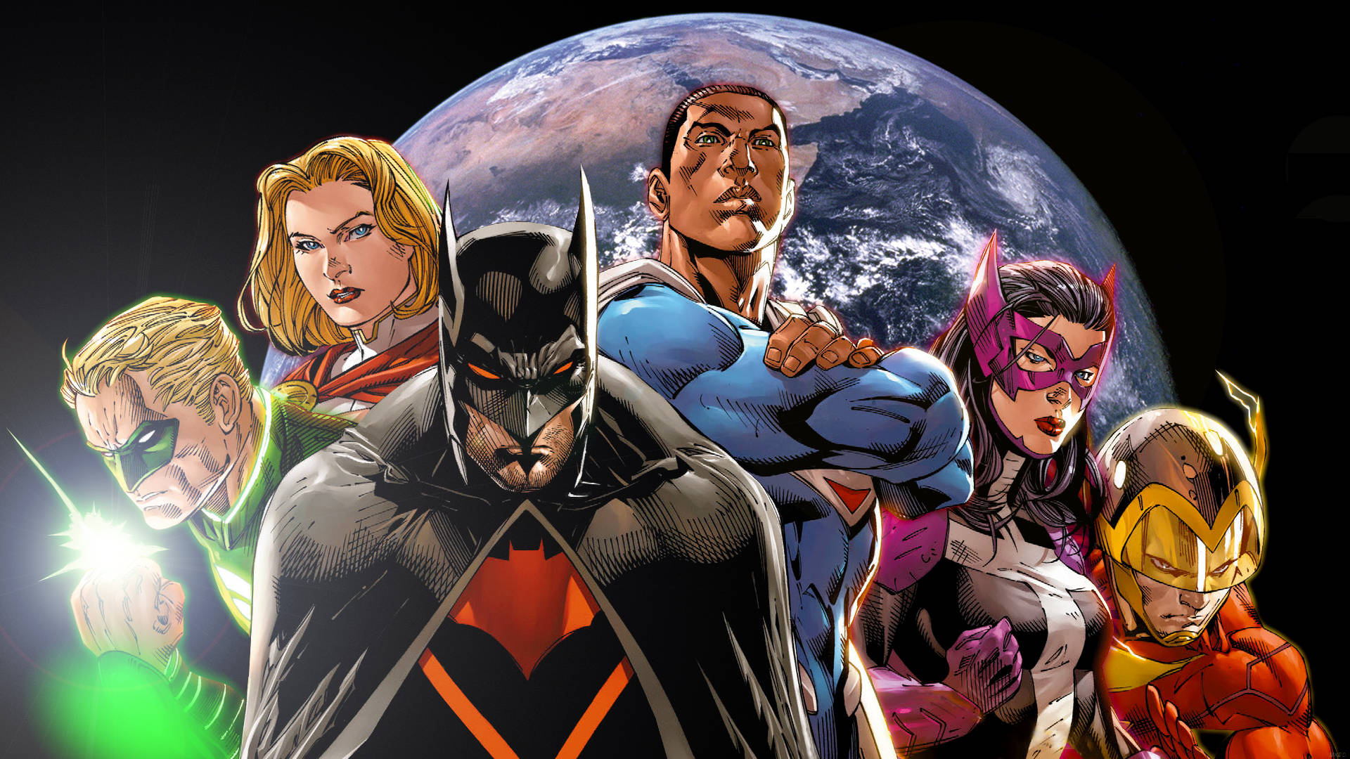 Download Justice Society Of America Earth 2 World End Wallpaper | Wallpapers .com