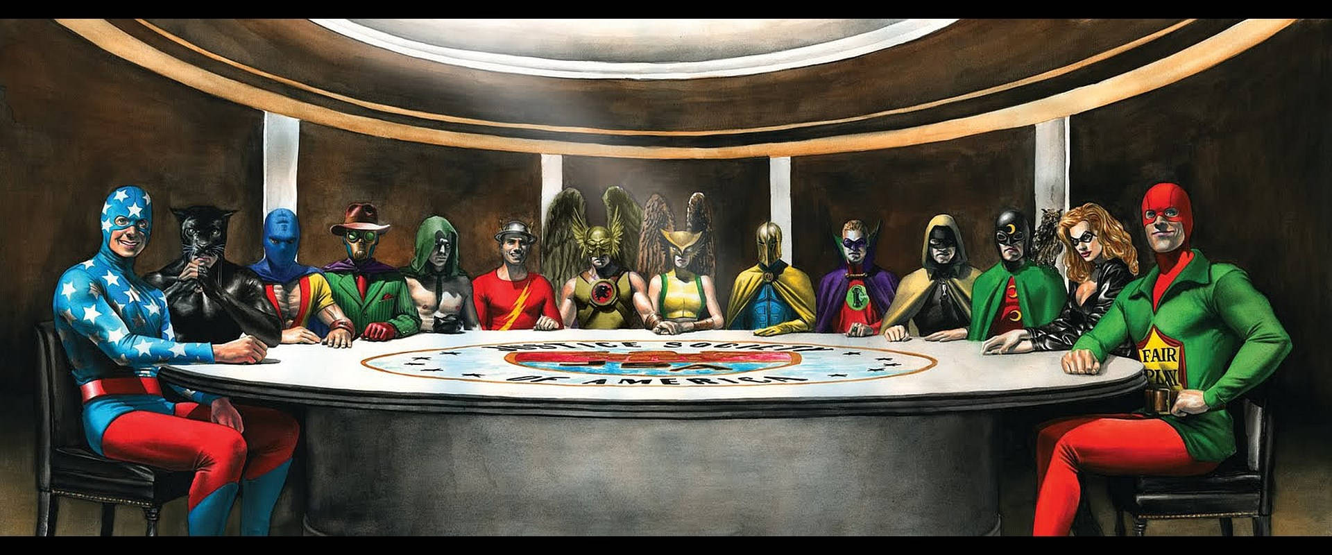 Cómic De Justice Society Of America En Smallville. Fondo de pantalla