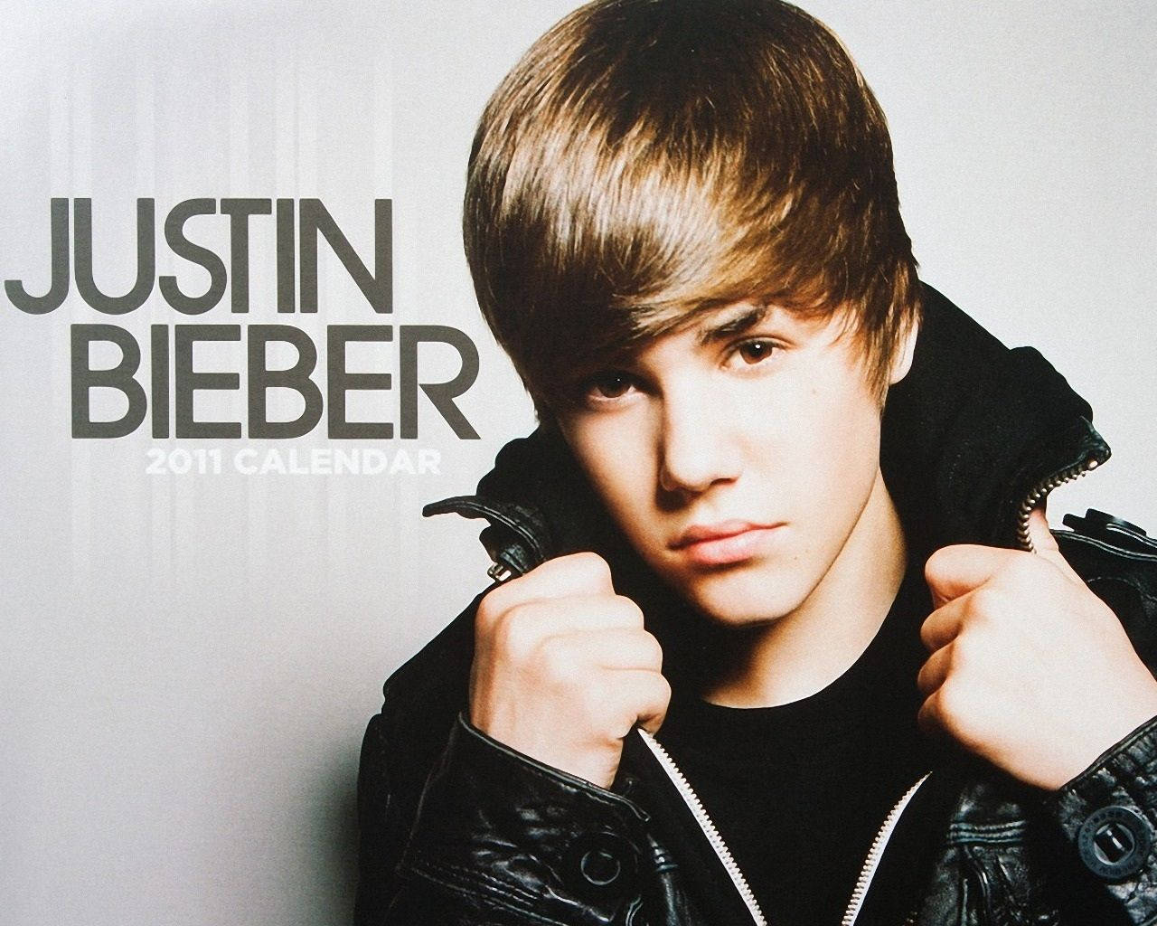 Justin Bieber looking casual and cool for the 2011 Calendar Cover Wallpaper