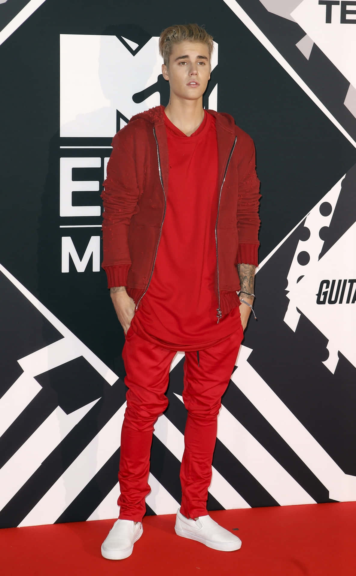Justin Bieber på MTV Music Awards Wallpaper