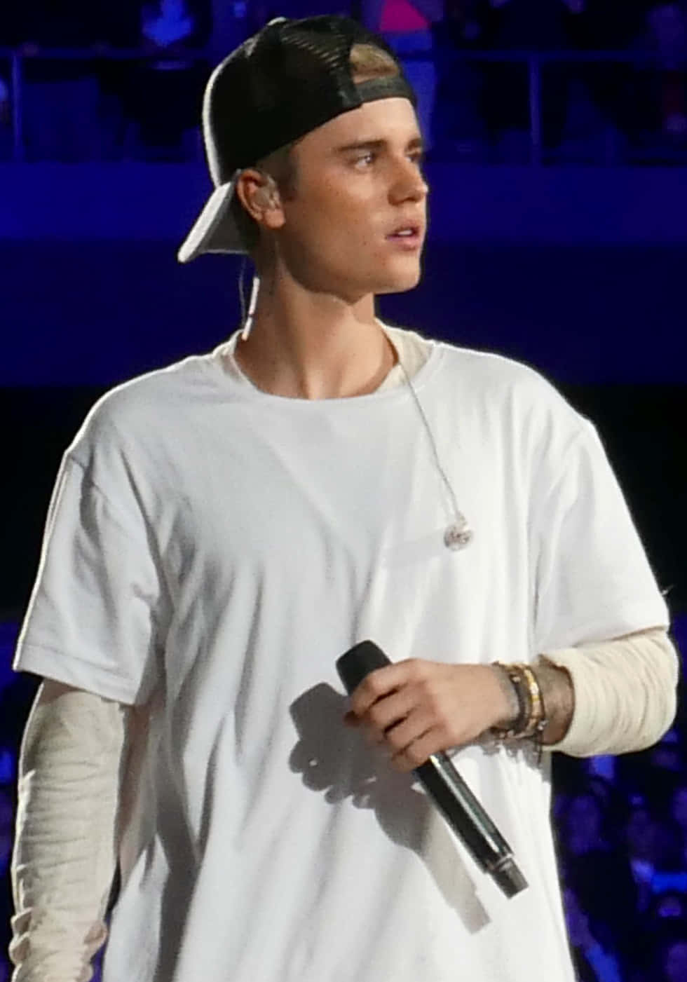 Justin Bieber står i studie i 2015 Wallpaper