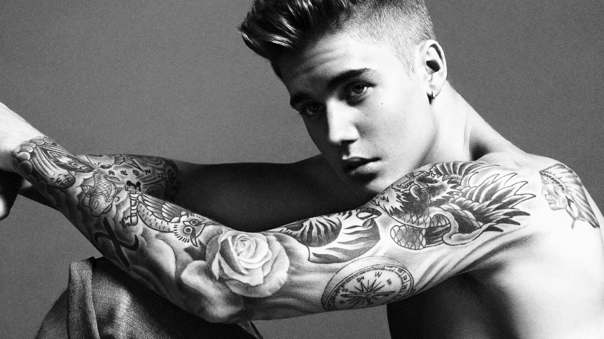 Justin Bieber Arm Tattoo Wallpaper