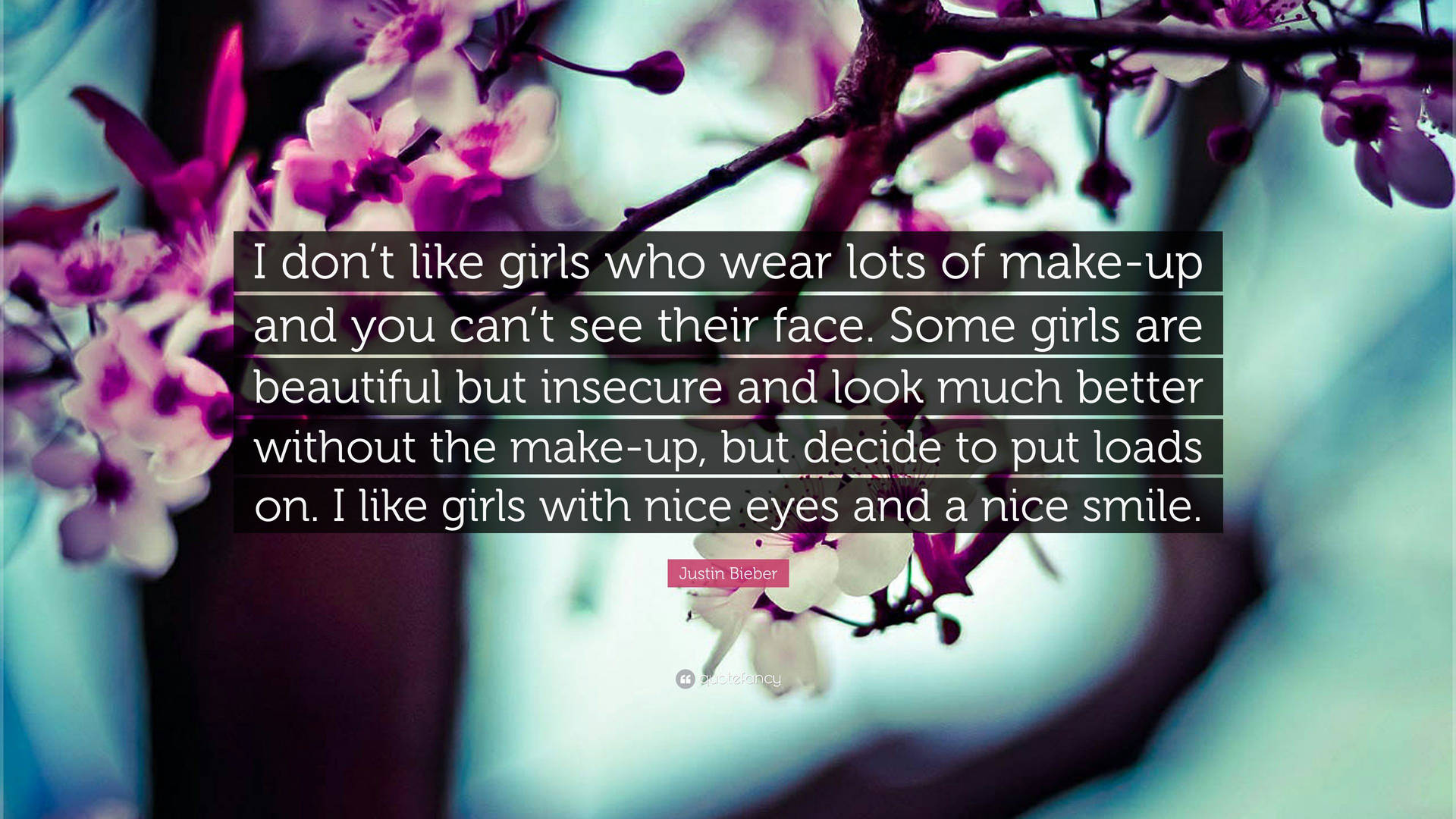 Justin Bieber Quote About Being Insecure Background